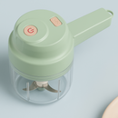 Processador Elétrico USB 4 em 1 – Cortador de Legumes, Triturador de Alho e Moedor de Carne Portátil