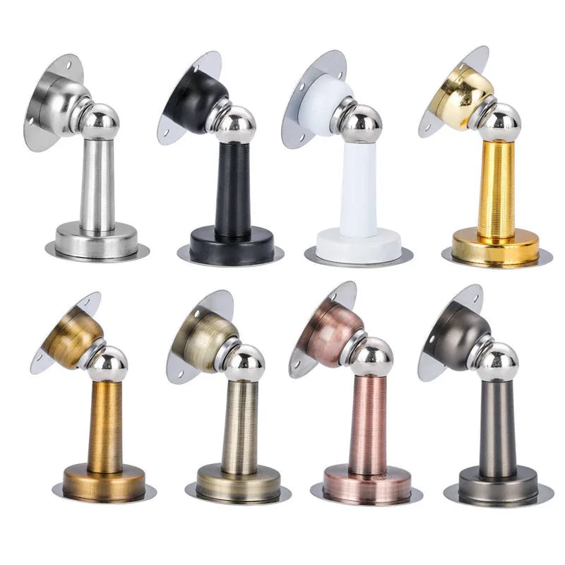 Batente Trava de Porta Magnético em Aço Inoxidável – Fixação no Piso ou Parede