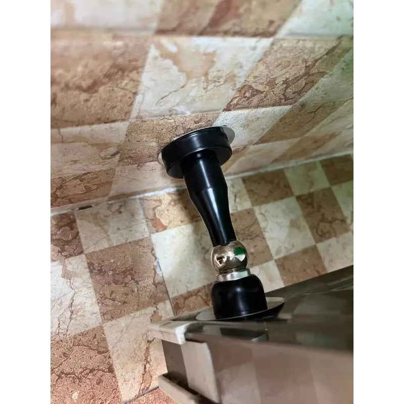 Batente Trava de Porta Magnético em Aço Inoxidável – Fixação no Piso ou Parede
