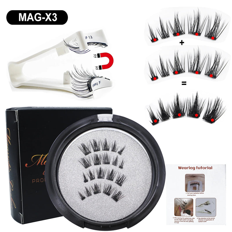 Cílios Magnéticos com Aplicador – Reutilizáveis, Naturais e Sem Cola