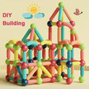 Blocos Magnéticos de Construção – Brinquedo Educativo para Crianças com Hastes e Conectores