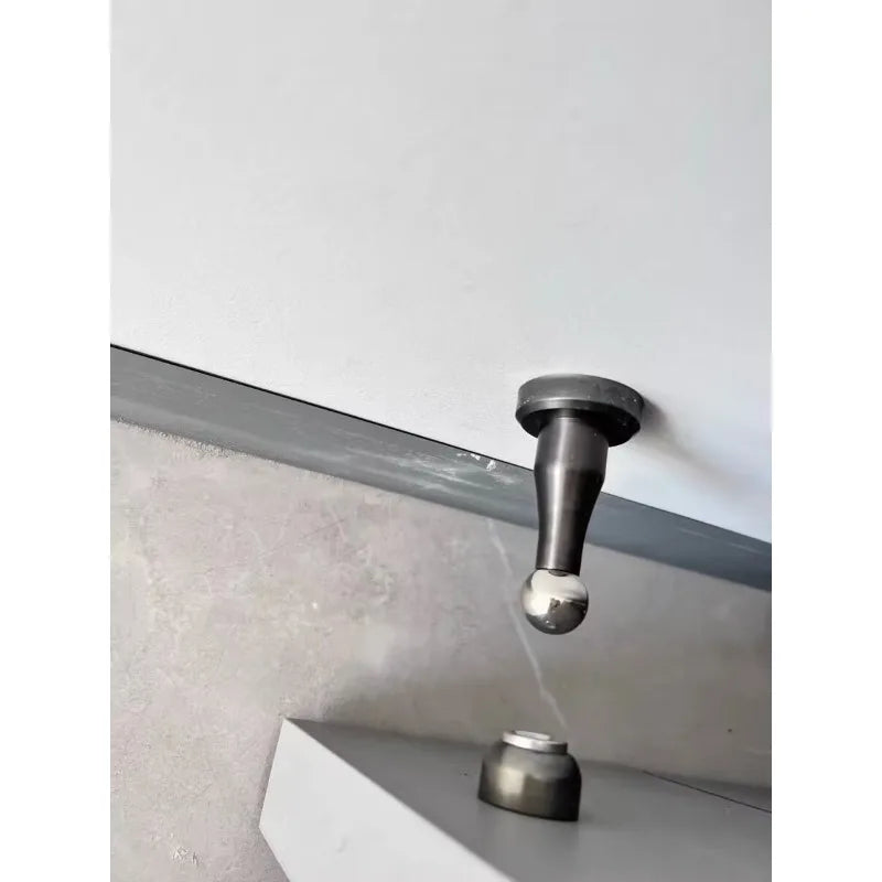 Batente Trava de Porta Magnético em Aço Inoxidável – Fixação no Piso ou Parede