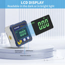 Medidor de Ângulo Digital SHAHE com Laser Duplo – Inclinômetro Magnético 4 Lados Recarregável para Nivelamento