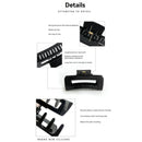 Presilhas Femininas em Silicone – Clipes Antiderrapantes com Design Geométrico e Alta Fixação